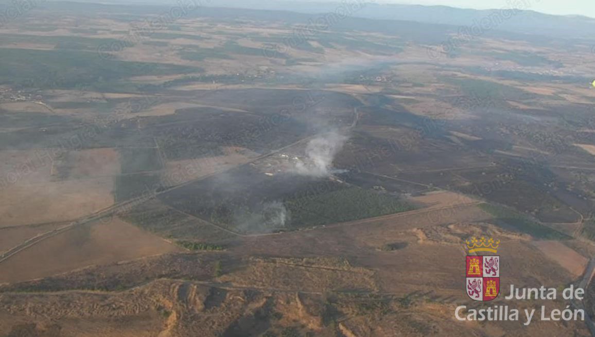 Situación actual del incendio de Astorga