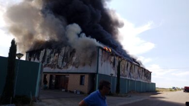 Un incendio en Morales de Toro