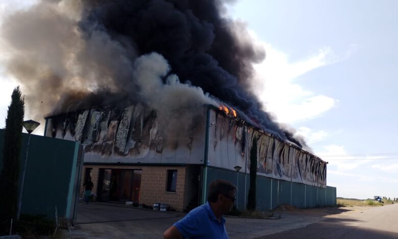 Un incendio en Morales de Toro