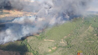 Incendio enTrabazos